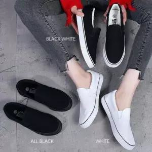 쿨샵 남녀 커플화 데일리 슬립온 심플단화 밴딩슈즈
