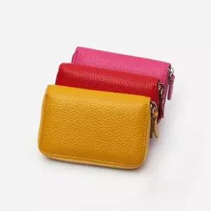 심플 여자 학생 지퍼 카드 지갑 지폐 동전 반지갑