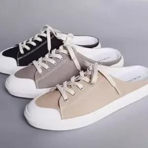 스니커즈뮬 남성 캔버스 뮬슈즈 패션 데일리 신발 운동화 블로퍼