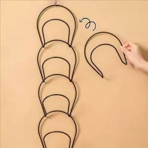 [JED] 행거 디스플레이 모자 5구 현관 수납행거 벽걸이형 의류 보관대 정리대