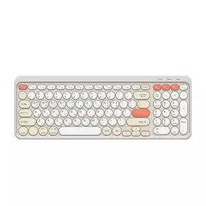 휴대용키보드 블루투스 무선 키보드 태블릿 스마트폰 듀얼모드 크림