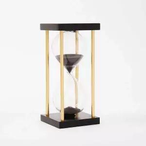 [에이치플러스몰]모래시계 15분 블랙 장식품 미니 게임 숙제