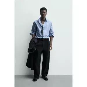 ZARA 자라 릴렉스핏 스트라이프 셔츠 - 981 127252