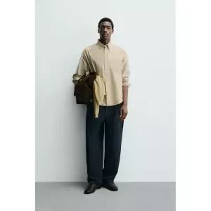 ZARA 자라 오버사이즈 핏 옥스퍼드 셔츠 - 버터 127305