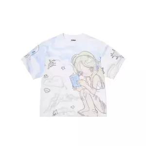 키르시 KIRSH X 썬원버드 풀 프린트 빅 오버 사이즈 티셔츠 멀티 J52C2LRS11MTA