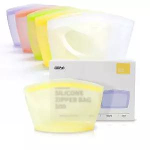 ToB 국산 3중밀폐용기 실리콘 지퍼백 소형 500ml