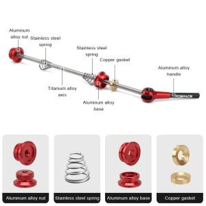 호환 자전거 퀵릴리즈 레버 티타늄 합금 액슬 QR HHB MTB 도로 꼬치 사이클링 액세서리