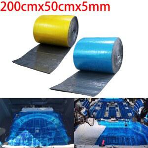 1PCS 200cmx50cmx5mm 자동차 트럭 방화벽 열 방음 매트 사운드 소음 절연 교정 패드