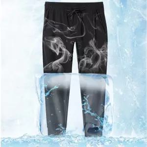 남성 여름 실크바지 아이스 일자 슬랙스 조거팬츠 Xot8+5GyA