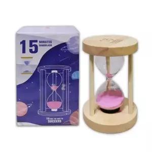 나무 모래시계 찜질방 사우나 타이머 모래 시계 15분