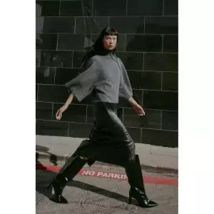 Zara 자라 와이드 슬리브 니트 스웨터 - 그레이 5536/213/812