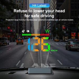 LED 자동차 속도계 HUD 차량 앞 유리 헤드 업 디스플레이 프로젝터 GPS 위치 나침반 과속 경보 트럭