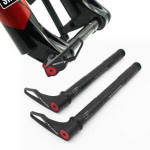 호환 자전거 프론트 포크 스루 액슬 꼬치 로드 바이크 프레임  록 샥스 퀵릴리즈 레버  15X110