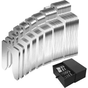 80 사이즈 A 2 x 스테인리스 스틸 슬롯 심 샵 키트 상자 포함 316 공구 크립 재고 수평 조절용 금속 스타터