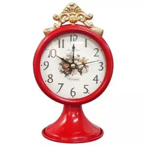 GB9096e 무소음 주석 알람시계 레드 장미 국내제조 아날로그알람시계