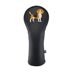 Beagle PU 가죽 골프 클럽 커버 드라이버 헤드커버 페어웨이 우드 하이브리드 프로텍터 교체 가능한 번호
