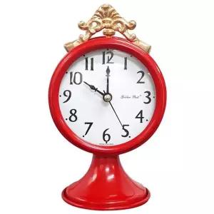 GB9116e 주석 무소음 알람시계 레드 국내제조 아날로그알람시계