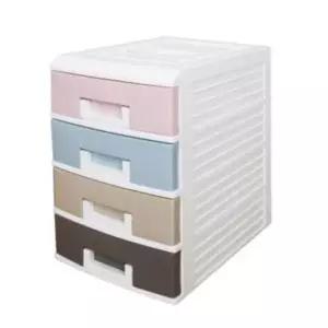 서랍 파스텔 수납박스(소) 4단