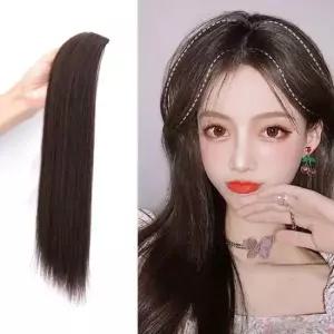 붙임머리 여성 볼륨 부분 가발 데일리 패션 헤어피스