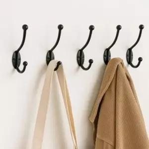 [JED] 벽걸이 모자 가방 세트 10p 옷걸이 블랙 2단
