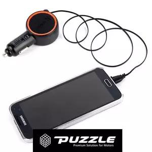 B퍼즐055 릴홀더 차량 2.4A 급속 스마트폰 충전기