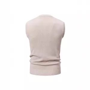 엘럽 니트 캐주얼 남성 조끼 패션 브이넥 민소매 다이아 자카드 원템1