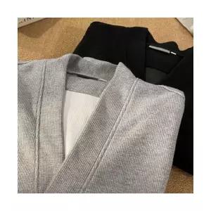 엘럽 남자 브이넥 니트 가을 카디건 학생 커플 캐주얼 재킷 원템3