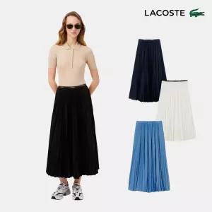라코스테 여성 에센셜 롱 플리츠 스커트 JF1402-56G 4종 택1