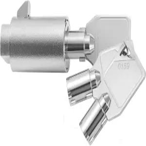 자판기용 튜브형 키 잠금 - 잠금장치 콜라 스낵 머신 캔디 소다 3Pc 아연 합금 크롬 1팩