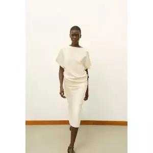 Zara 자라 와이드 슬리브 니트 스웨터 - 크림 2756/014/712