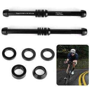 호환 알루미늄 합금 자전거 트레이너 쓰루 액슬 스커버 12x135-142-148mm P1.5/P1.75/P1.0 실내  훈련을 위