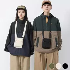 끈조절 보조가방 미니 스퀘어 크로스백