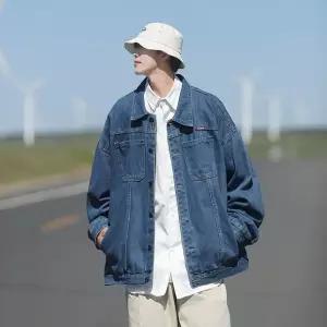남성 데님 빈티지 가을 캐주얼 청자켓 루즈핏 코트 자켓미식패션 OP3