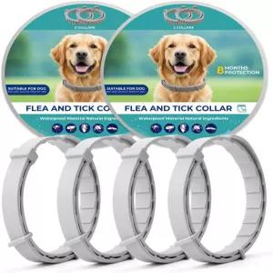 반려견용 벼룩 목걸이 천연 에센셜 오일 방수 및 조절 가능한 디자인 소형견 강아지를 위한 오래 지속되는