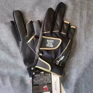 낚시장갑 가마카츠 통기성 낚시 장갑 미끄럼 방지 가죽 사이클링 야외 스포츠용 PU 손가락 없는 3 1 쌍