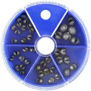 스플릿 샷 싱커 콤보 구색 - 송어 낚시를 위한 5가지 크기의 탈착식 순수 리드 및 마이크로 웨이트 플라이