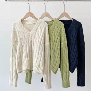 [옷은날개] 니트후드집업 단가라니트 롱니트 브이넥니트 캐주얼 도톰 니트 스퀘어넥니트