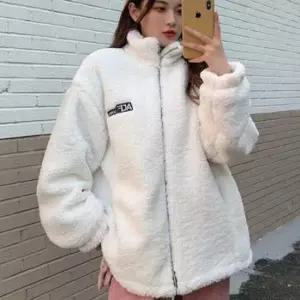 [옷은날개] 화이트 후리스점퍼 뽀르리자켓 양털점퍼