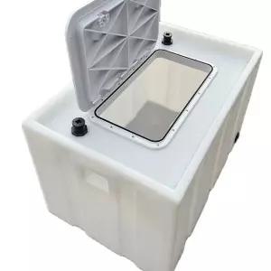 활어 이송용 물탱크 50리터 물통 두꺼운 가로형 대용량 운송 밀폐 뚜껑 운반