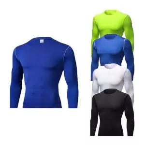 남자 라운드넥 긴팔 운동복 헬스복 상의 슬림핏