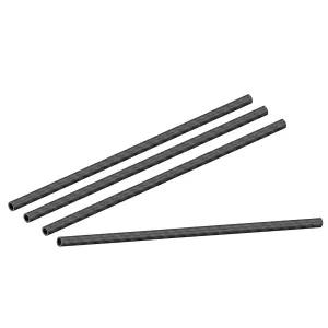 RC 비행기 4Pc용 uxcell 탄소 섬유 원형 튜브 6mm x 3K 롤 랩 매트 표면