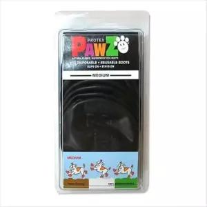 [반려] 라텍스 천연 포우즈 M 애견신발-블랙