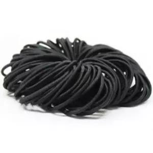 [반려] 머리끈 무매듭 검정 짱짱한 머리 100P 고무줄 대용량