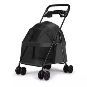 [반려] 원터치 시트분리 저상형 폴딩 웨건 4컬러 중형견개유모차