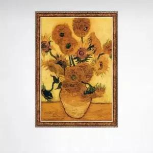 1000액자 1000피스 고흐 14송이 해바라기 직소퍼즐 액자세트