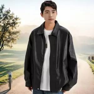 [SBD] 라이더 카라 오버핏 남녀공용 자켓 가죽 점퍼