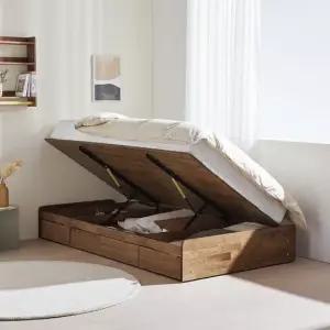 잉글랜더 생드니 무헤드 리프트업 수납 침대 서랍형(매트제외-SS)