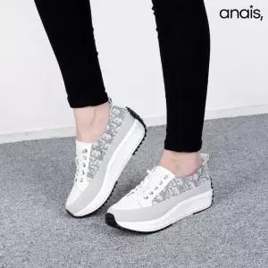 [아나이스] 소가죽 패턴 통굽 스니커즈 3.5cm_26S186