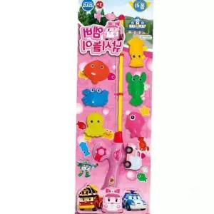 캐릭터 낚시 놀이 세트 막대 물고기 6종 역할 체험 실내 교육 완구 유아 장난감