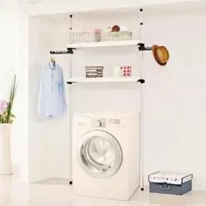 [생활] 2단 선반 플라스틱 펜트리수납장 세탁기 진열대